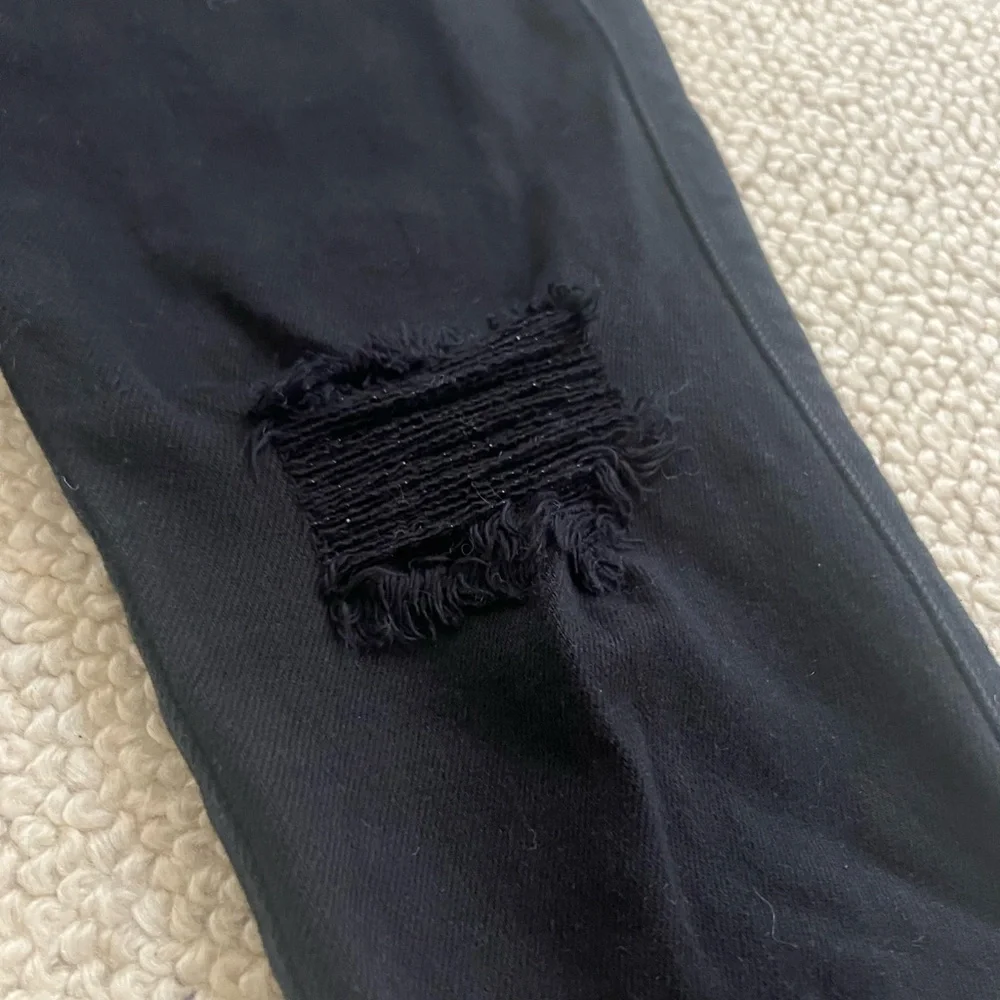 Black Distressed Jeans - Picture 2 of 5